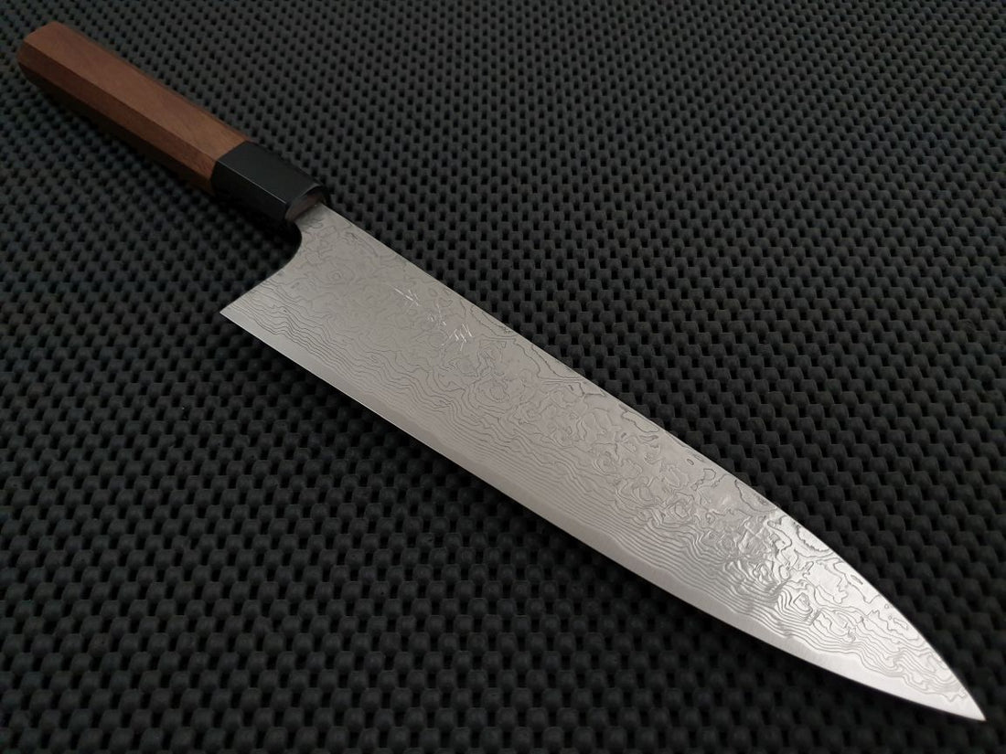 Saji Diamond Damascus Gyuto Knife