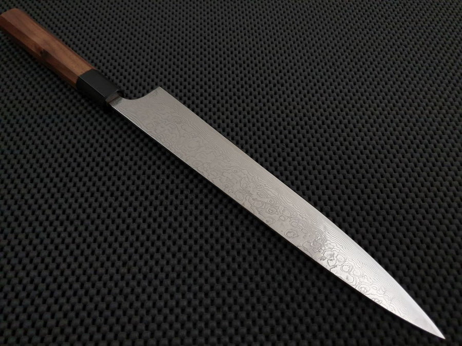 Saji Diamond Damascus Sujihiki Knife