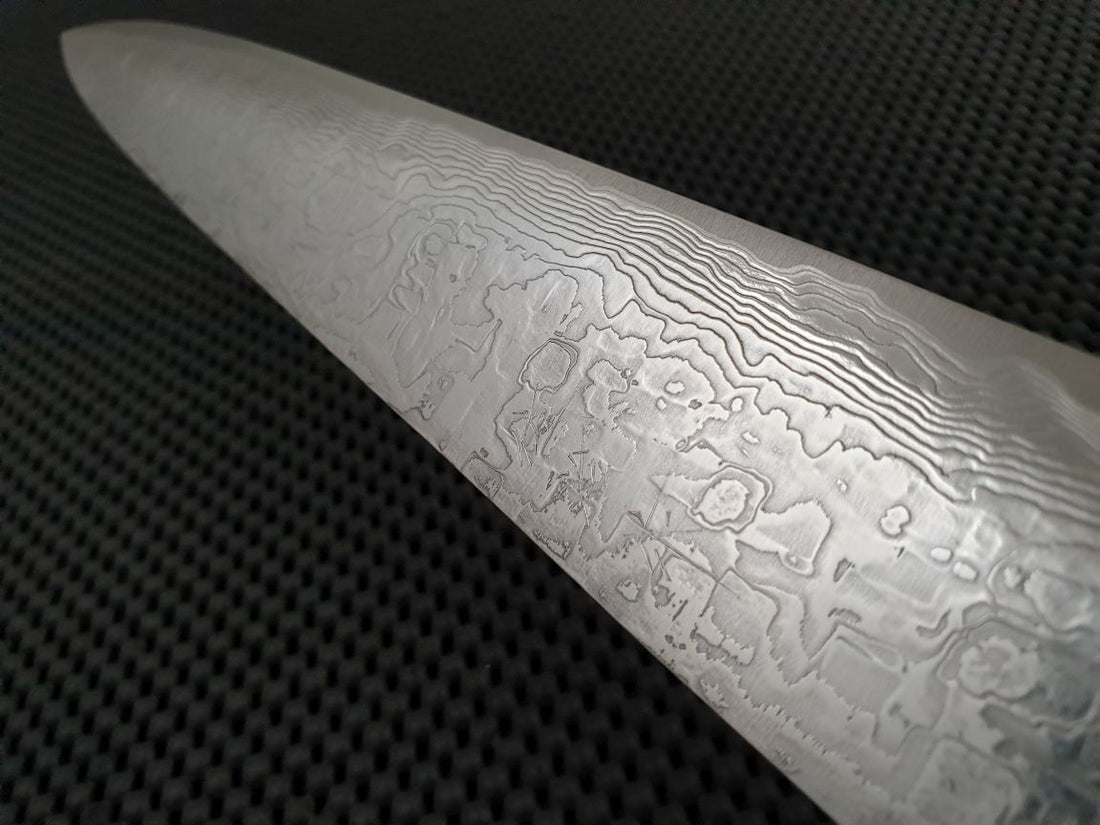 Saji Diamond Damascus Sujihiki Knife