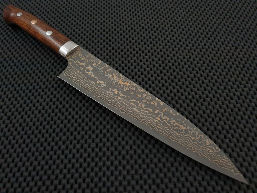 Saji Gold Damascus Gyuto Knife