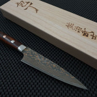 Takeshi Saji Gold Damascus Knife