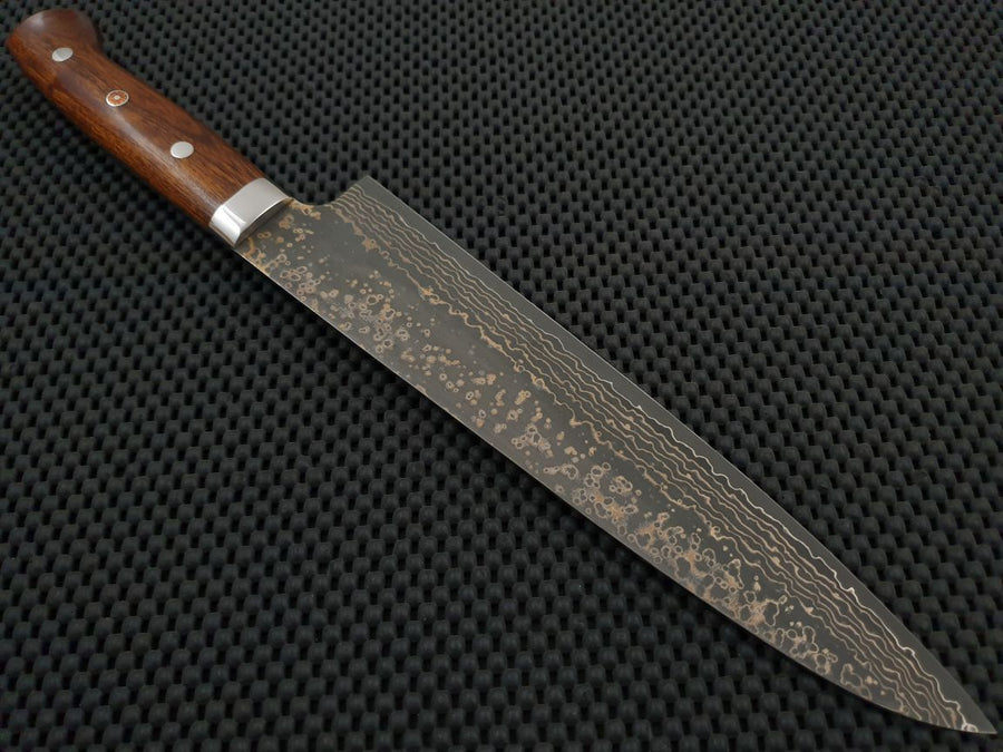 Takeshi Saji Gold Damascus Gyuto Knife