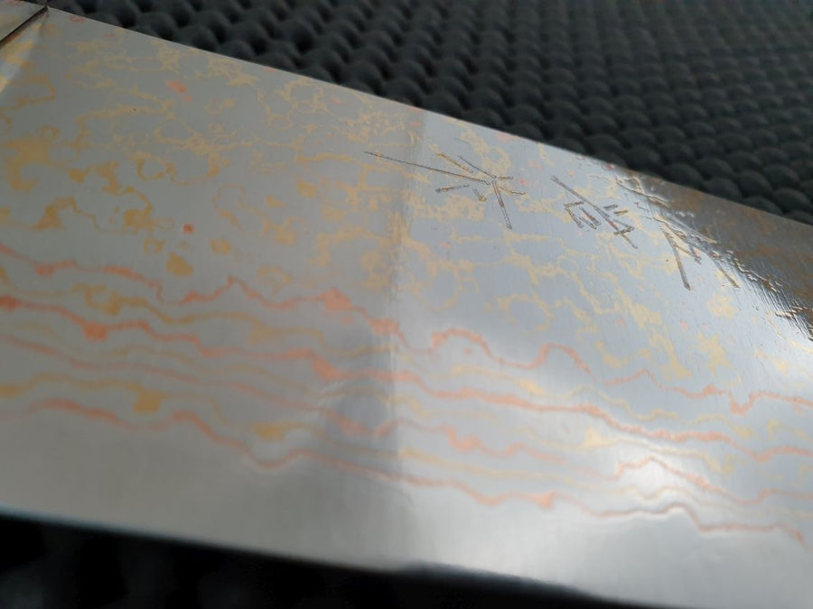 Takeshi Saji Rainbow Damascus Santoku
