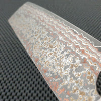 Takeshi Saji Gold Damascus Nakiri Knife