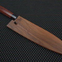 Seki Kanetsugu Tsuchime | 170 Santoku Knife (w/ Walnut Saya)