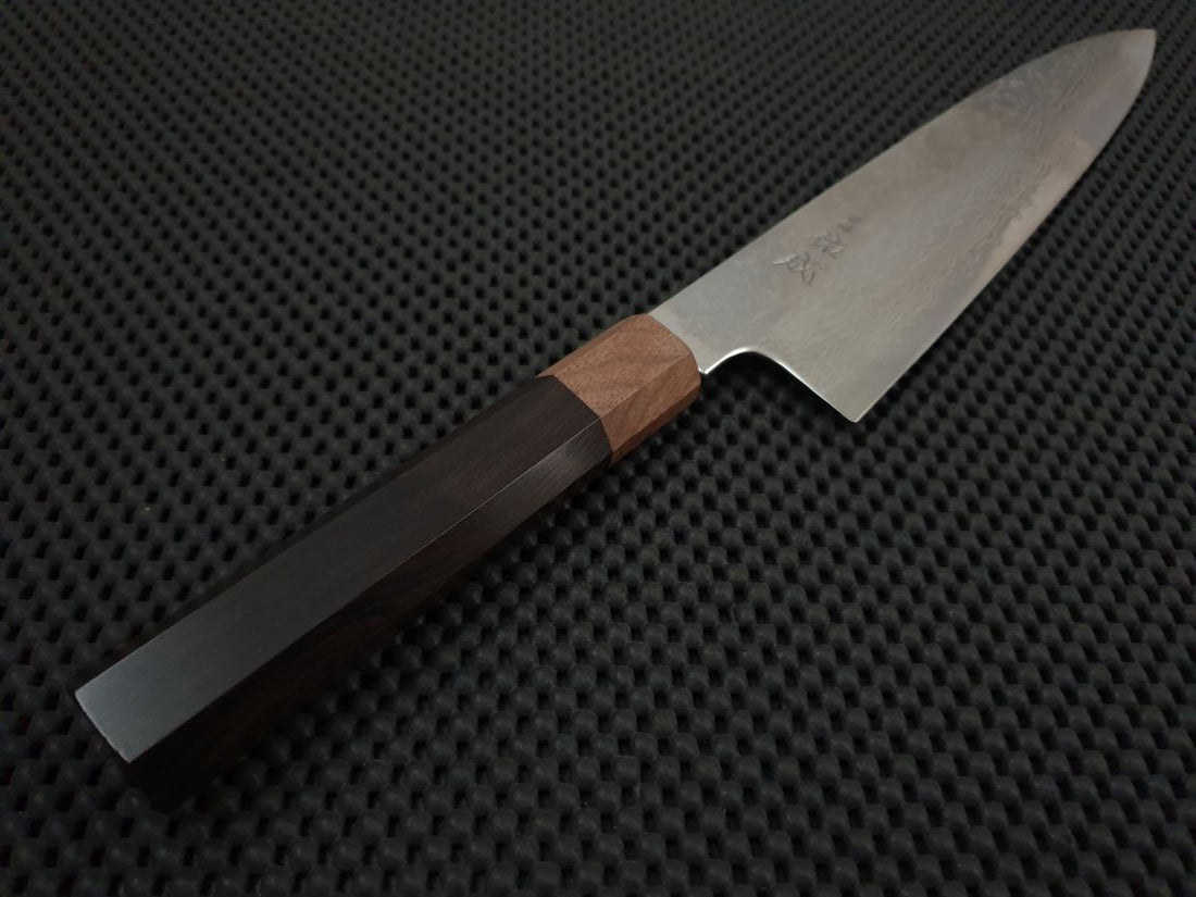 Sukenari Ginsan Damascus | 240 Gyuto Knife (Ebony)