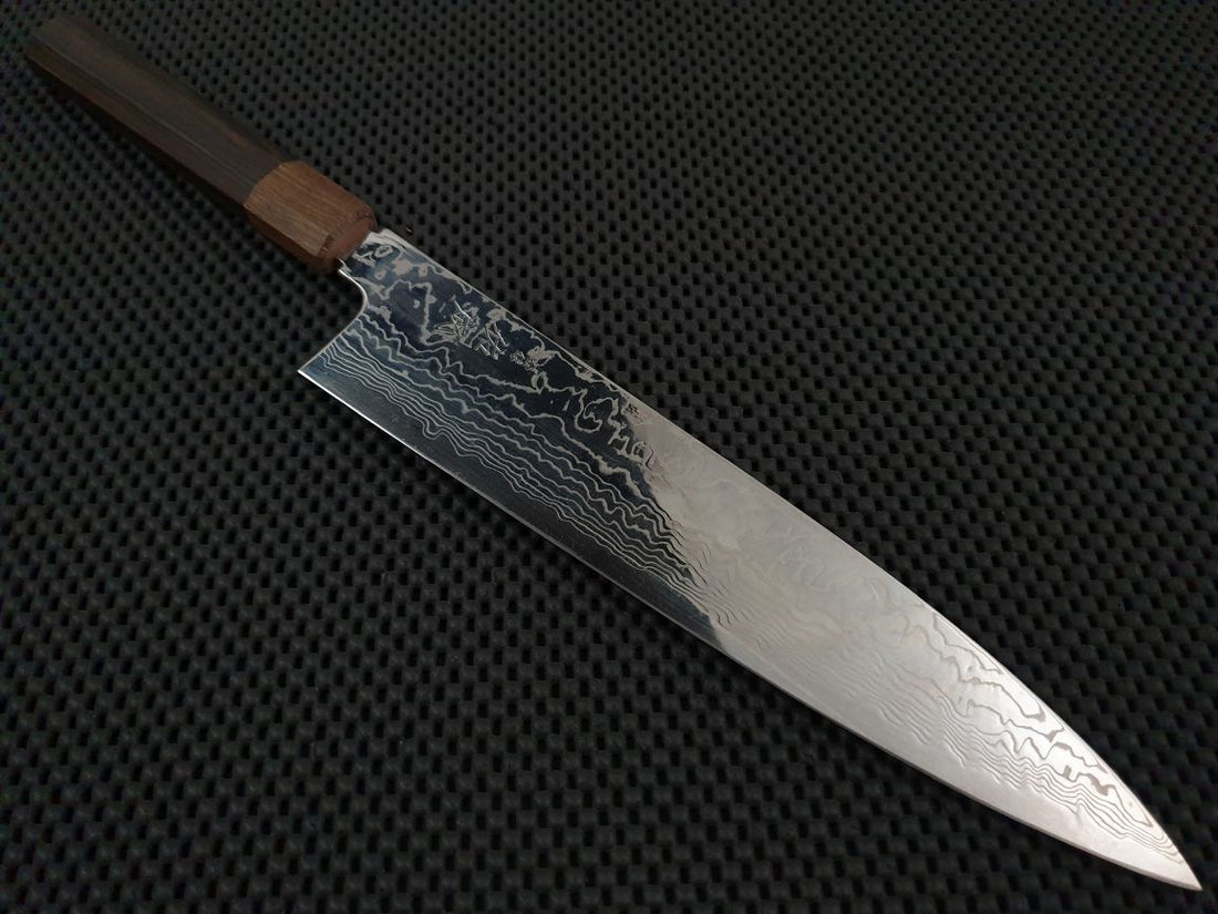 Sukenari Ginsan Damascus | 270 Gyuto Knife