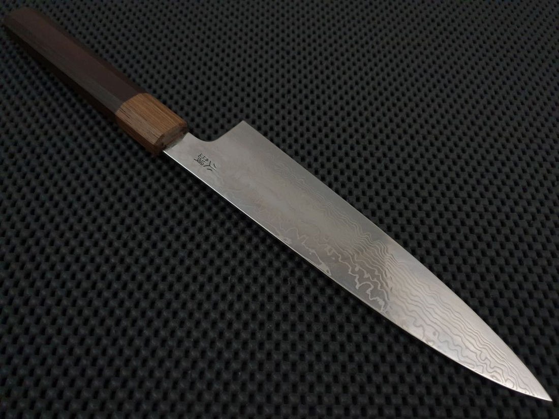 Sukenari Ginsan Damascus | 210 Gyuto Knife