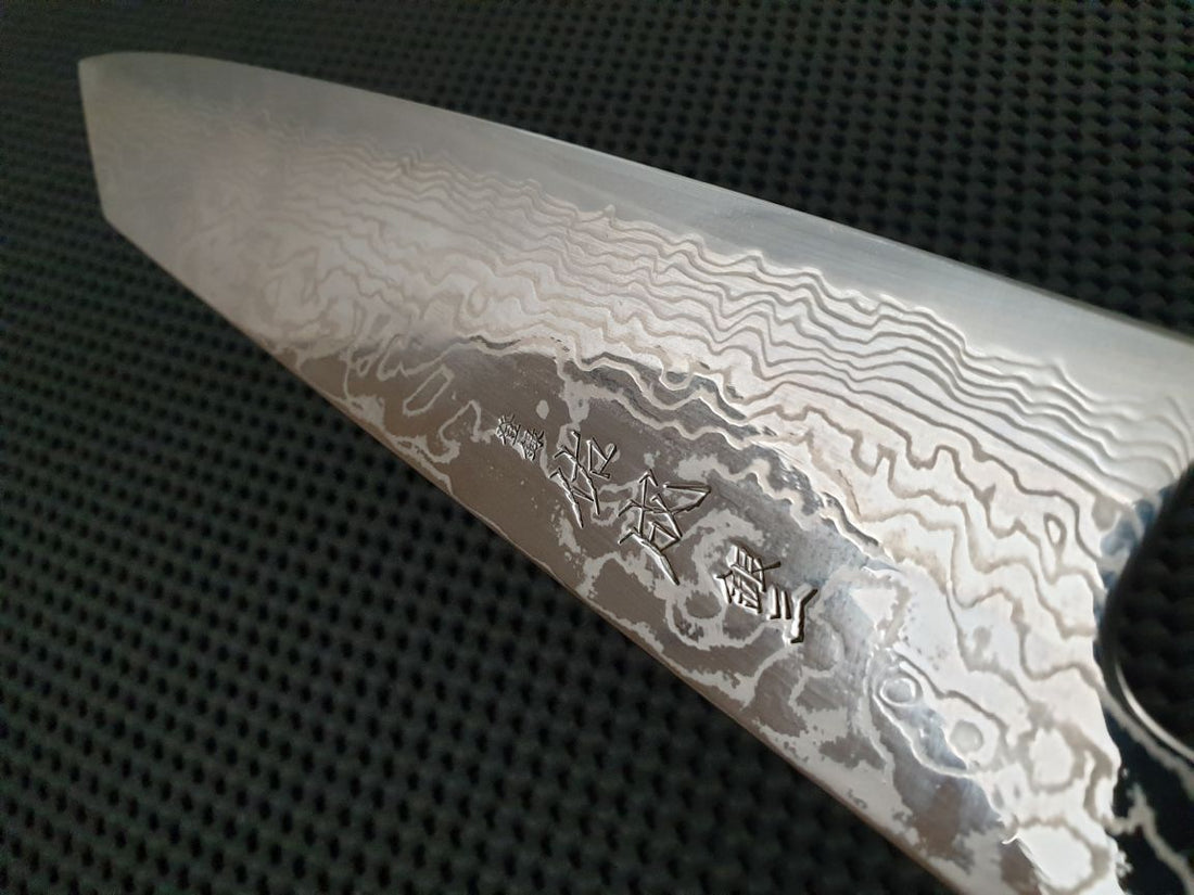 Sukenari Ginsan Damascus | 240 Kiritsuke Gyuto Knife