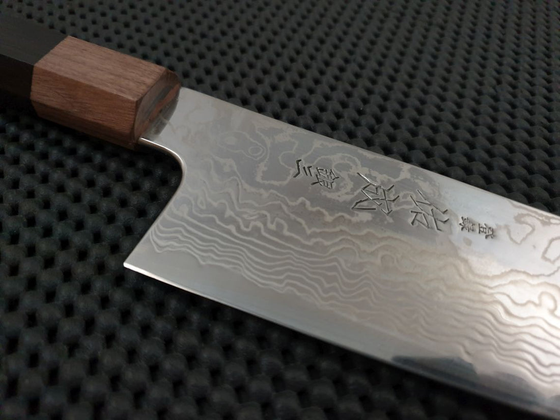 Sukenari Ginsan Damascus | 240 Kiritsuke Gyuto Knife