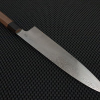 Sukenari Ginsan Damascus | 240 Gyuto Knife (Walnut)