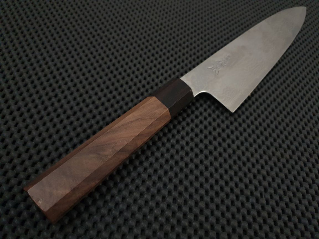 Sukenari Ginsan Damascus | 240 Gyuto Knife (Walnut)