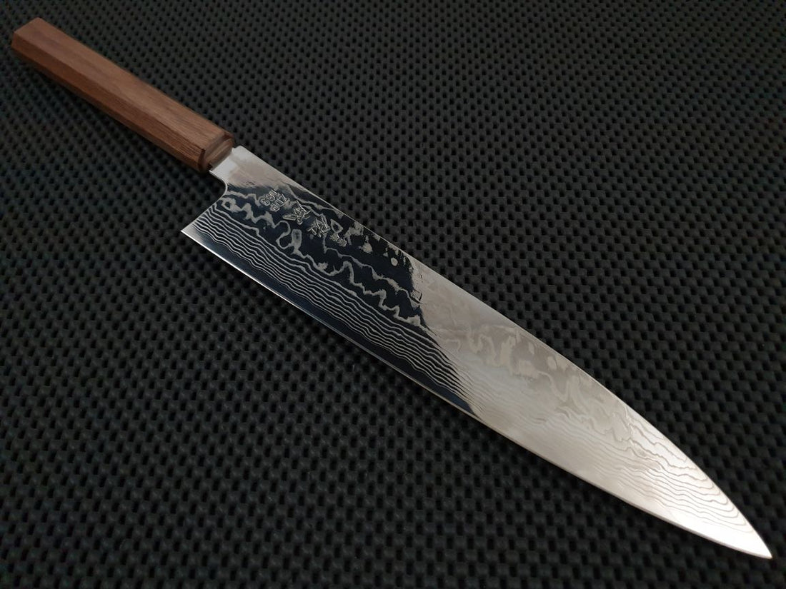 Sukenari ZDP Damascus | 270 Gyuto Knife (Walnut)