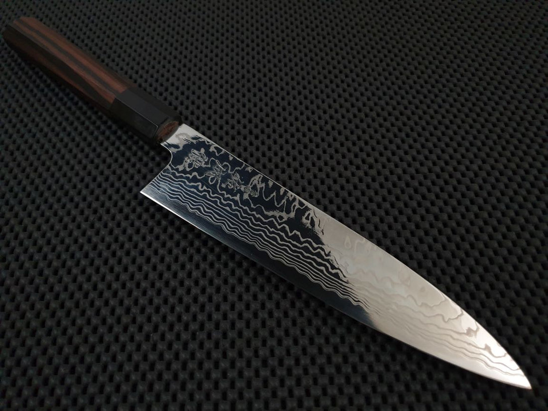 Sukenari ZDP Damascus 210 Gyuto Knife