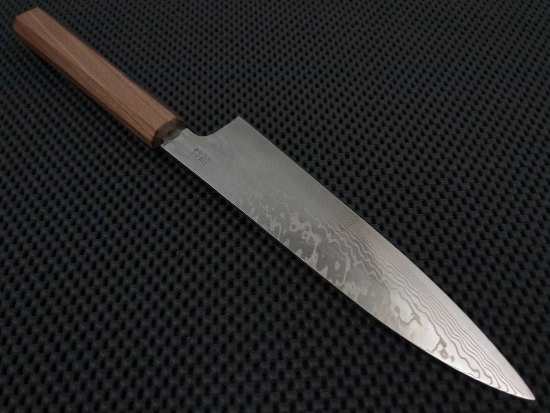 Sukenari ZDP Damascus 210 Gyuto Knife