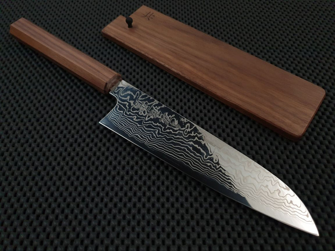 Sukenari ZDP Damascus Santoku Hocho