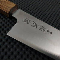 Sukenari ZDP Migaki | 195 Santoku Knife (KMT Oak)
