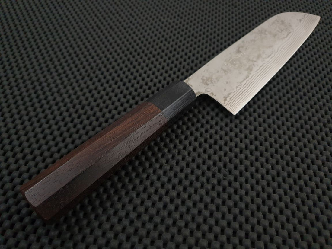 Yoshida ZDP Damascus Santoku Knife