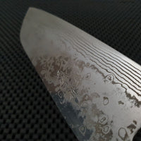 Yoshida ZDP Damascus Santoku Knife