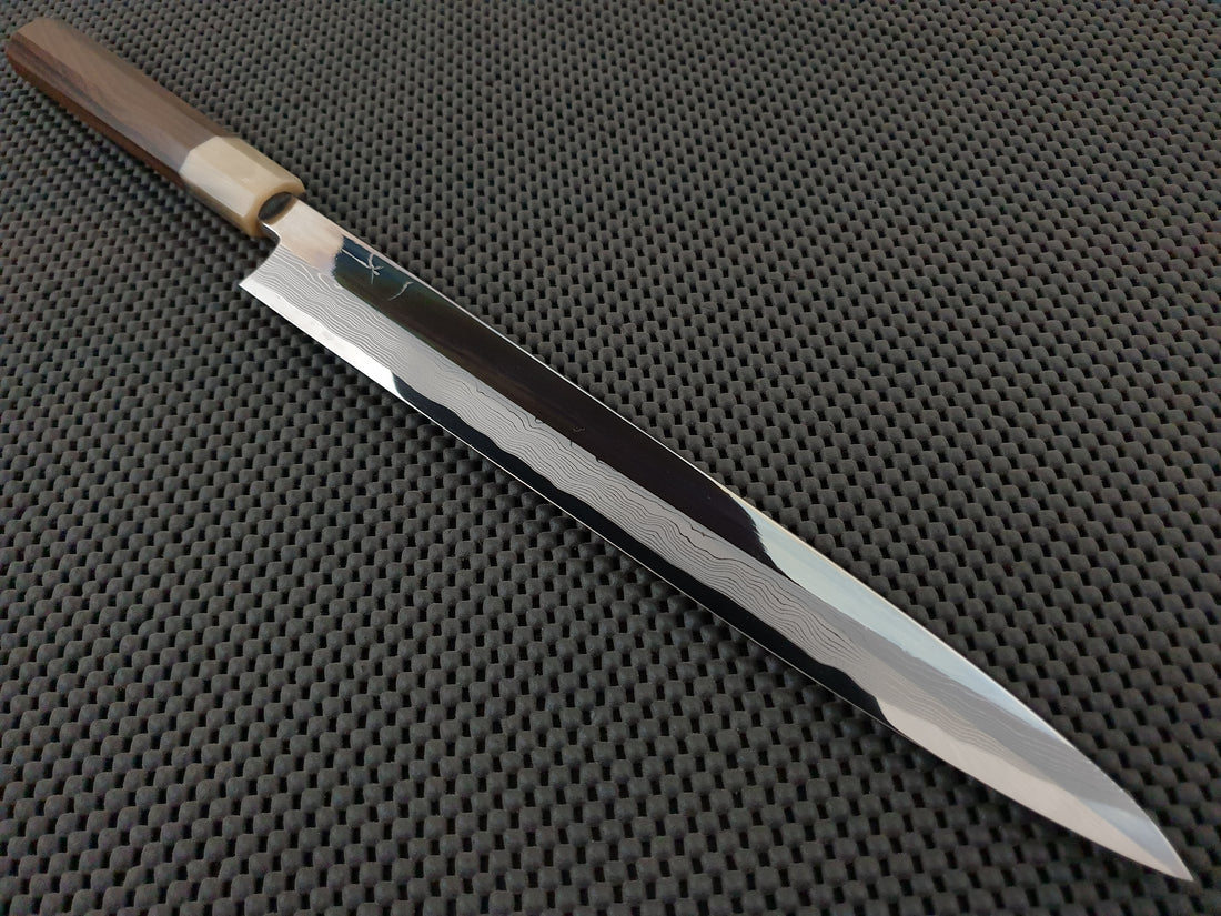 Hitohira Enmon Mirror Yanagiba Knife