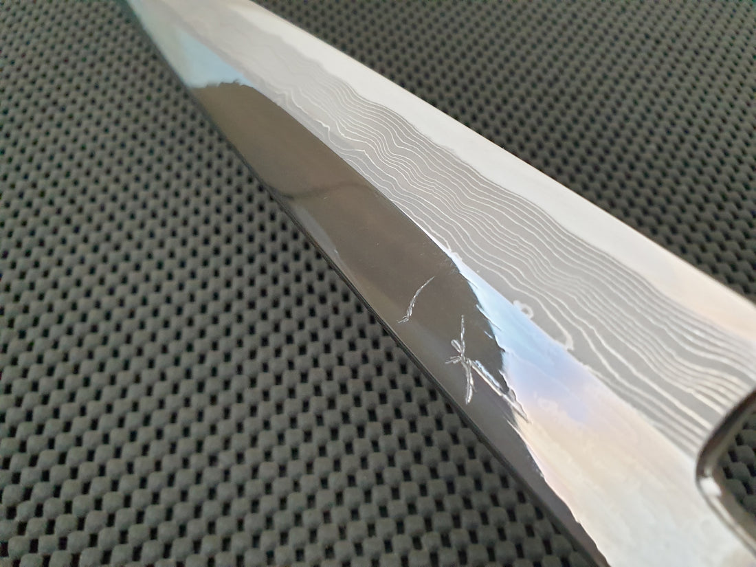 Hitohira Enmon Mirror Yanagiba Knife