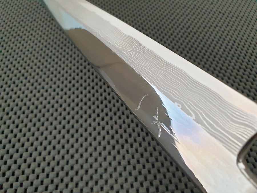 Hitohira Enmon Mirror Yanagiba Knife