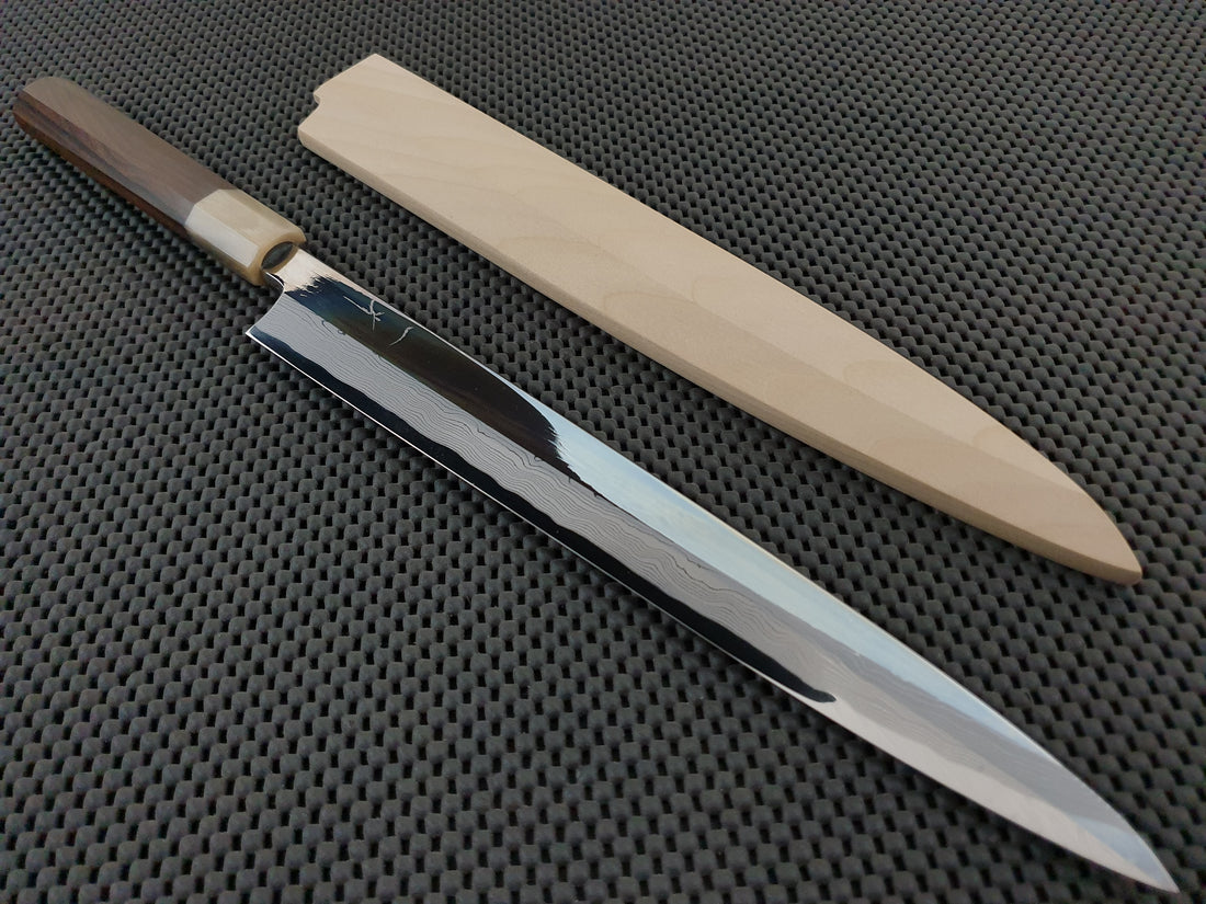 Hitohira Enmon Mirror Yanagiba Knife