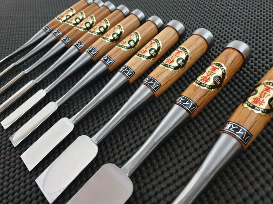 Kanetomo HSS Oire Nomi | 10 Piece Premium Japanese Chisel Set – ProTooling