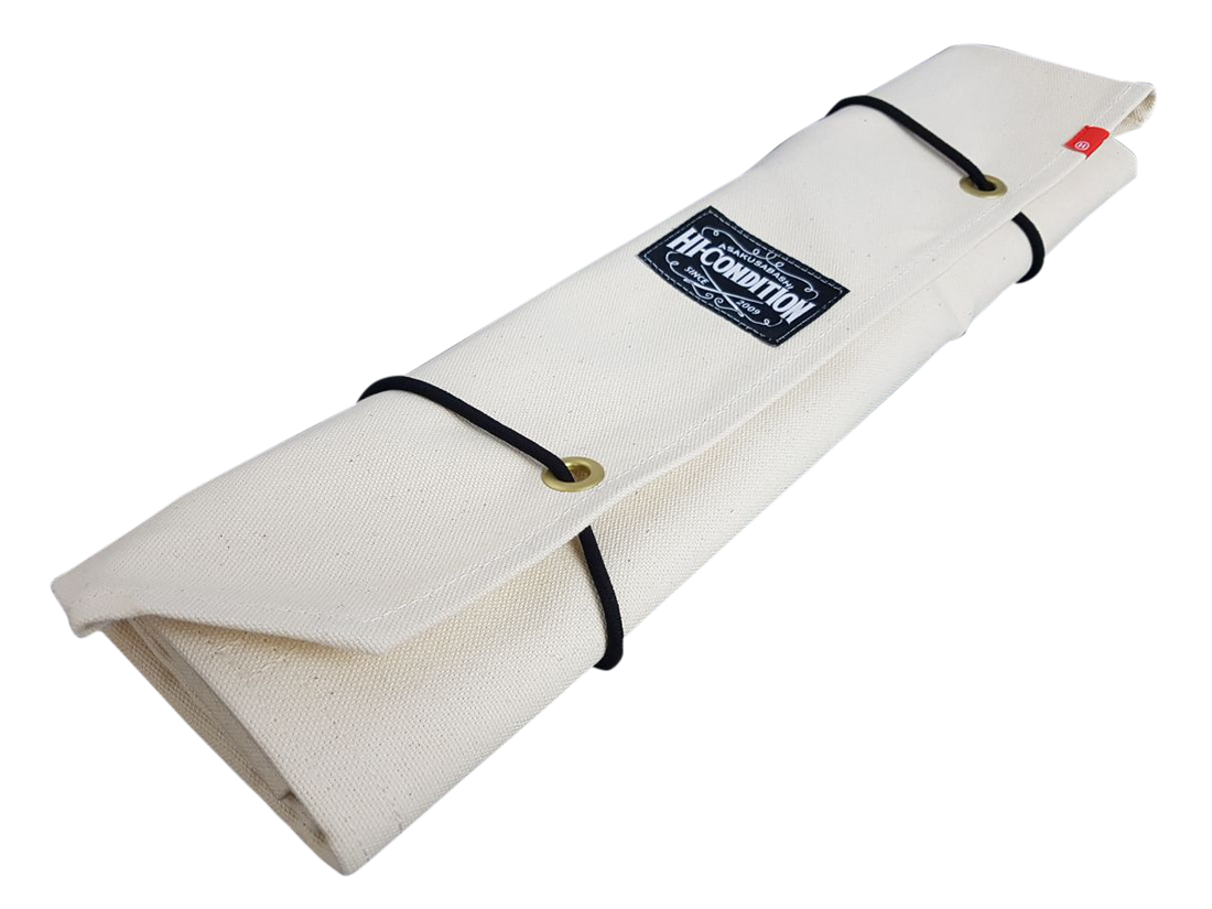 Japanese Canvas Knife Roll Case Crafted in Tokyo - Kitchen Knives Japan