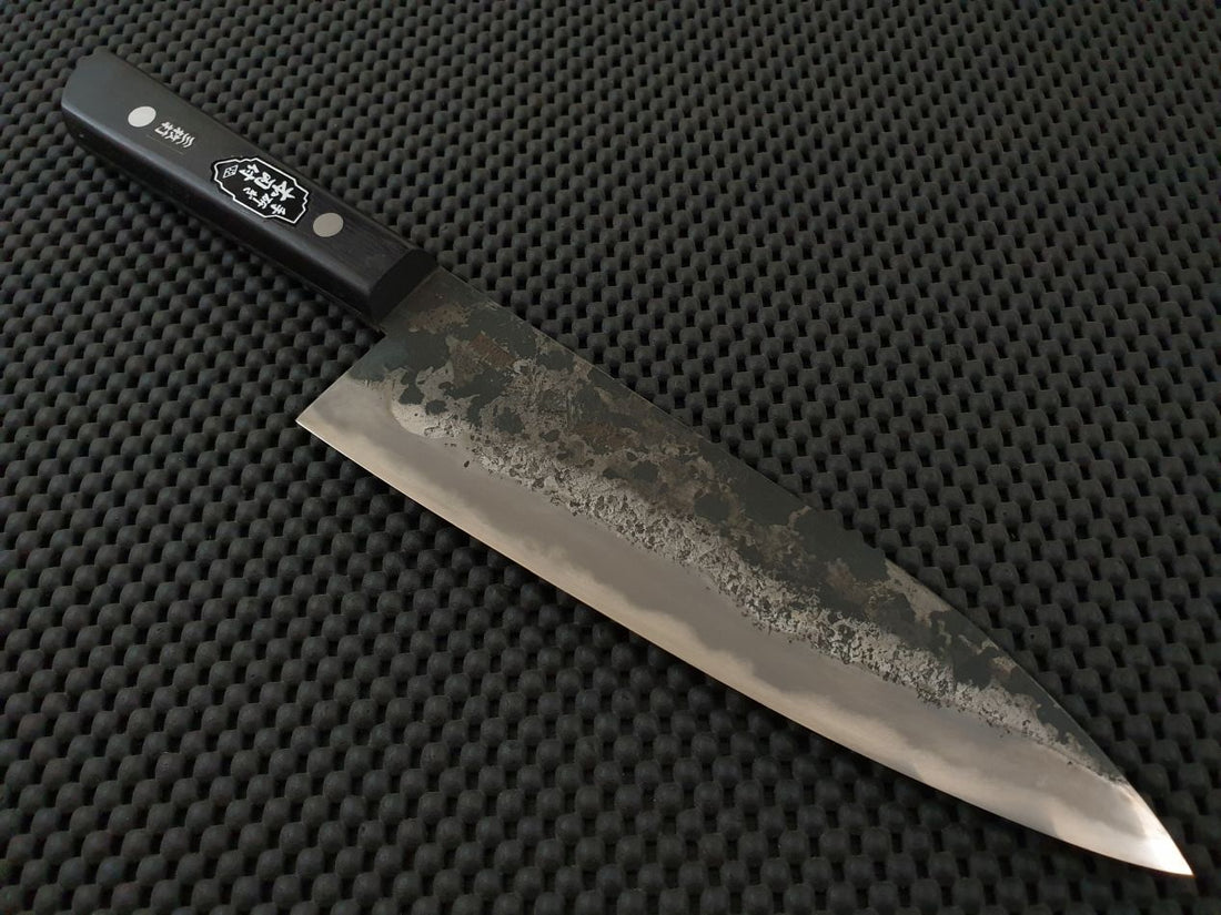 Fine finish models have been hand sharpened on Japanese natural stones, removing most, if not all, low spots on the blade. Suitable for high level polish and sharpening work.