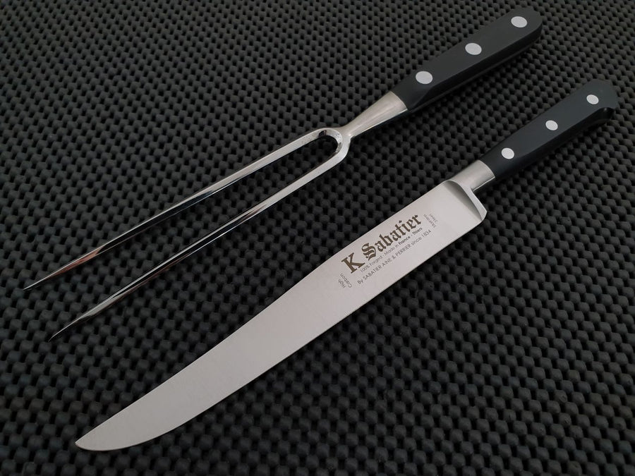 K Sabatier Carving Knife and Fork Set Australia