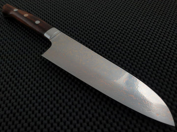 Takeshi Saji Rainbow Damascus Santoku Knife Australia