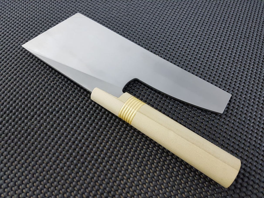 Menkiri (Noodle Knife) Molybdenum Polished Black wood Handle 330mm – MUSASHI
